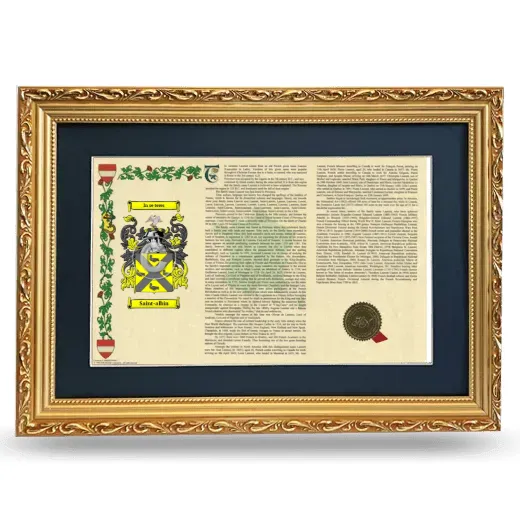 Saint-albin Deluxe Armorial Landscape Framed - Gold
