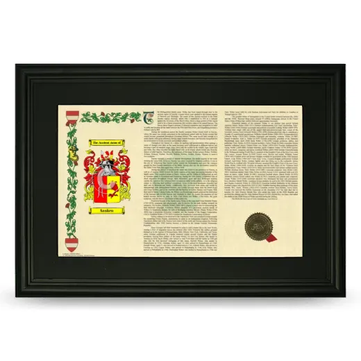 Sanken Deluxe Armorial Landscape Framed- Black