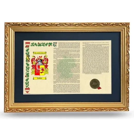 Sanken Deluxe Armorial Landscape Framed - Gold