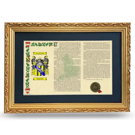 Sargenton Deluxe Armorial Landscape Framed - Gold