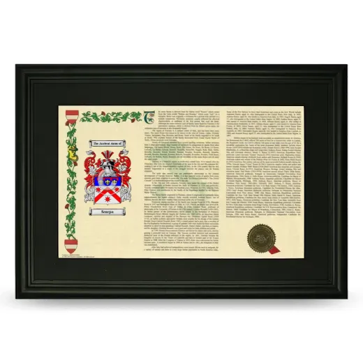 Scarpa Deluxe Armorial Landscape Framed- Black