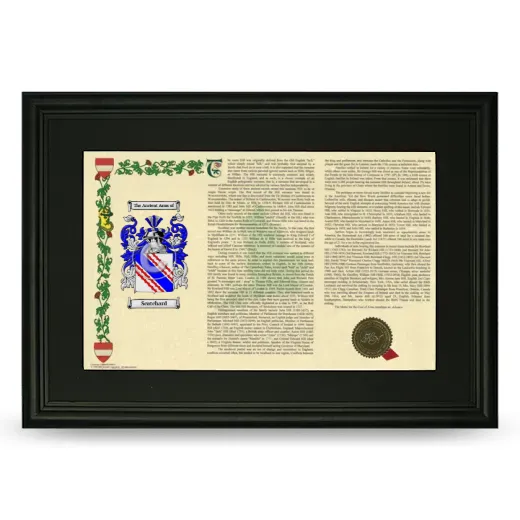 Scatchard Deluxe Armorial Landscape Framed- Black