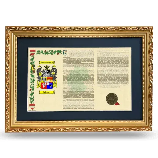 Schnarrs Deluxe Armorial Landscape Framed - Gold