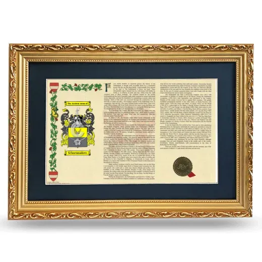 Schoenmakers Deluxe Armorial Landscape Framed - Gold