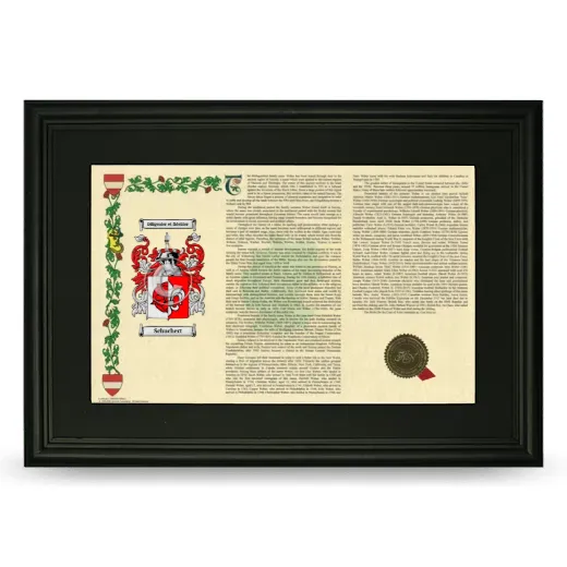 Schuchert Deluxe Armorial Landscape Framed- Black