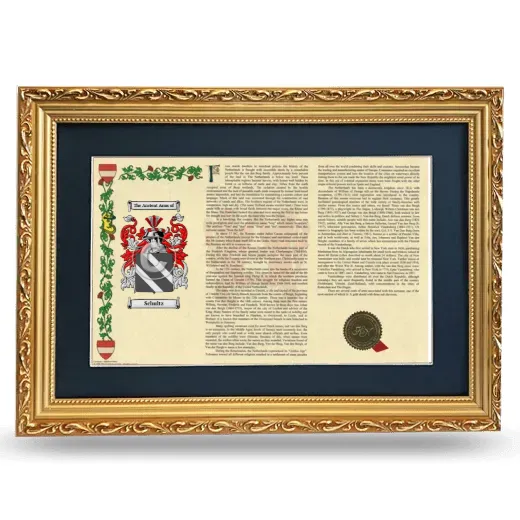 Schultz Deluxe Armorial Landscape Framed - Gold