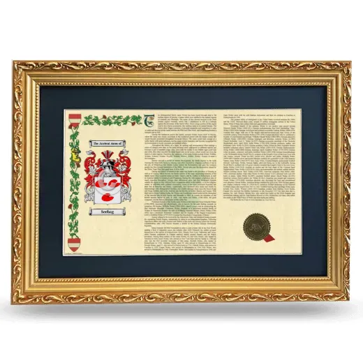 Seebag Deluxe Armorial Landscape Framed - Gold