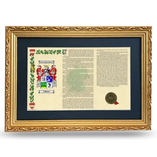 Selhorst Deluxe Armorial Landscape Framed - Gold