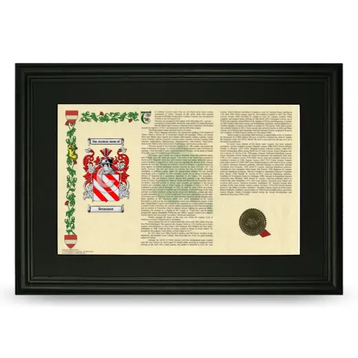 Semmur Deluxe Armorial Landscape Framed- Black