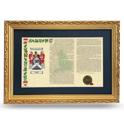 Sewul Deluxe Armorial Landscape Framed - Gold