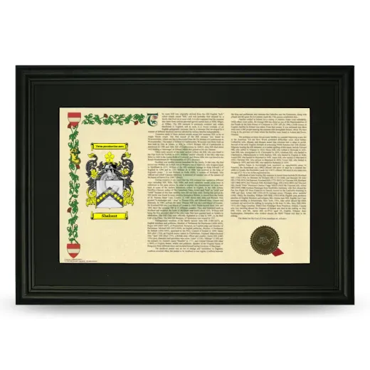 Shakant Deluxe Armorial Landscape Framed- Black
