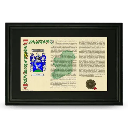 Sheen Deluxe Armorial Landscape Framed- Black
