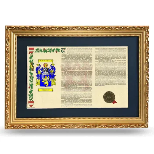 Shimonov Deluxe Armorial Landscape Framed - Gold