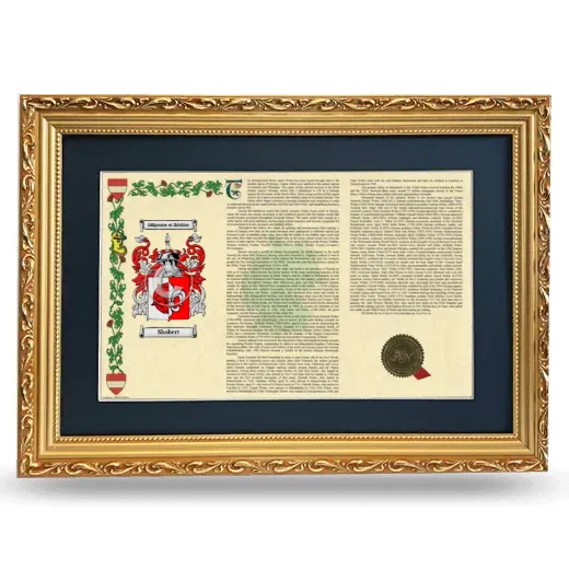 Shobert Deluxe Armorial Landscape Framed - Gold