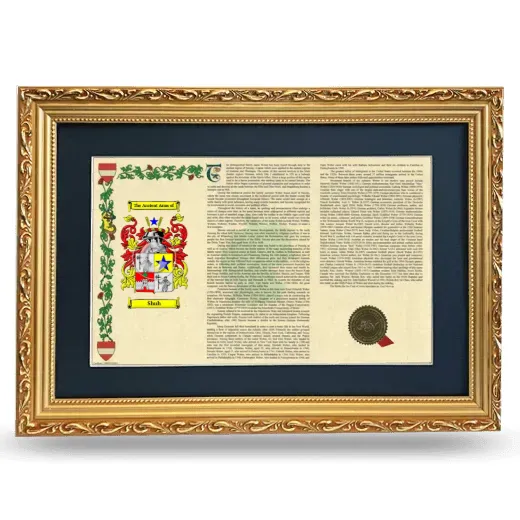 Shuh Deluxe Armorial Landscape Framed - Gold