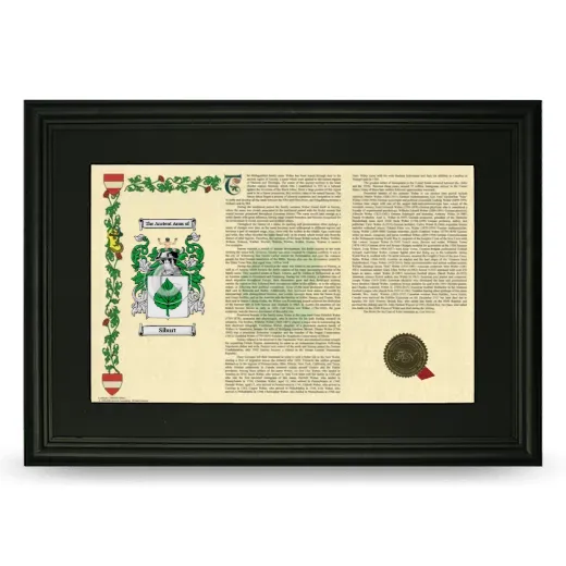 Siburt Deluxe Armorial Landscape Framed- Black