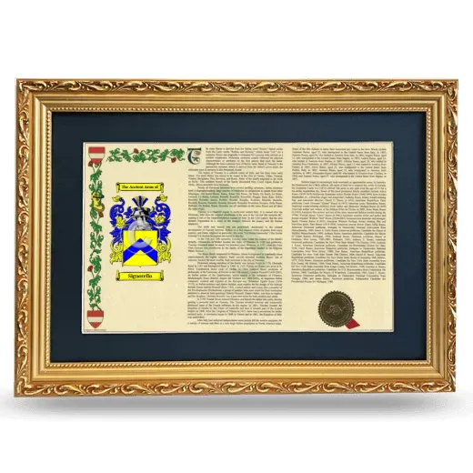 Signorello Deluxe Armorial Landscape Framed - Gold