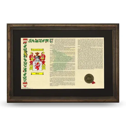 Silvey Deluxe Armorial Landscape Framed - Brown