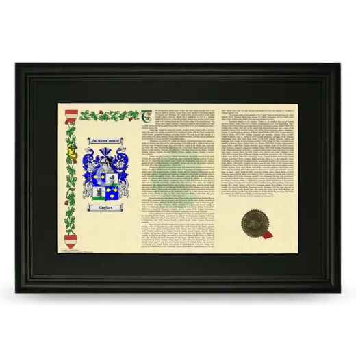 Singhas Deluxe Armorial Landscape Framed- Black