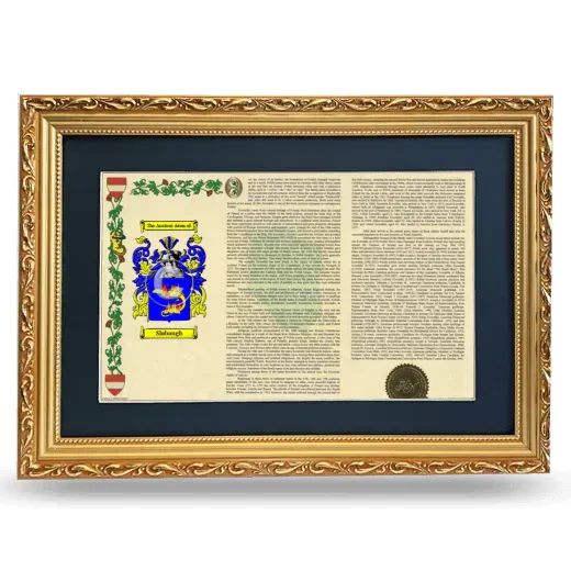 Slabaugh Deluxe Armorial Landscape Framed - Gold