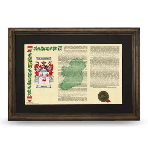 Slattery Deluxe Armorial Landscape Framed - Brown