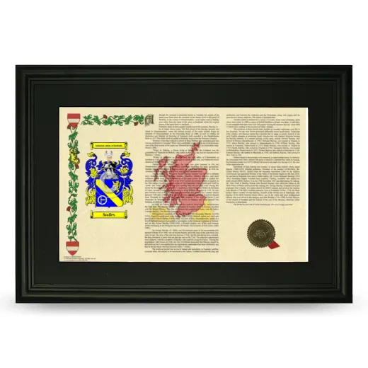 Smiles Deluxe Armorial Landscape Framed- Black