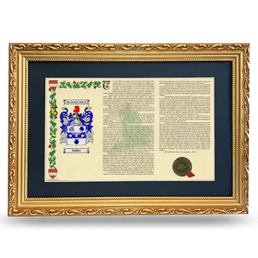 Solden Deluxe Armorial Landscape Framed - Gold