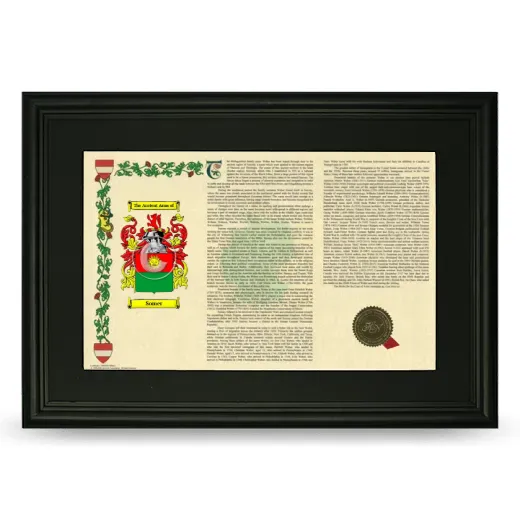 Somer Deluxe Armorial Landscape Framed- Black