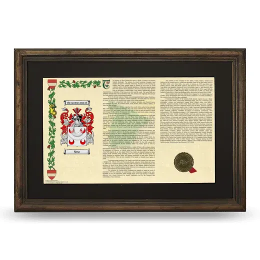 Sosa Deluxe Armorial Landscape Framed - Brown