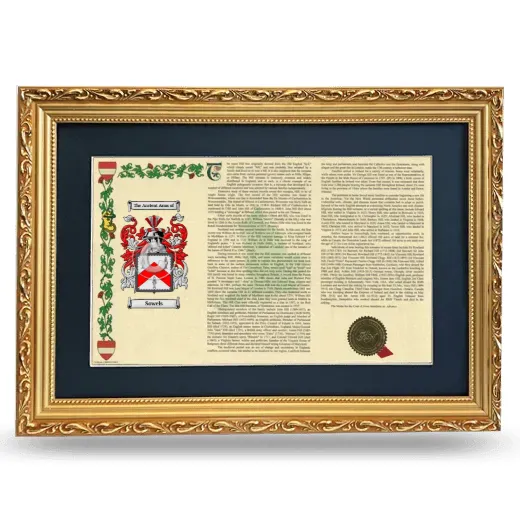 Sowels Deluxe Armorial Landscape Framed - Gold