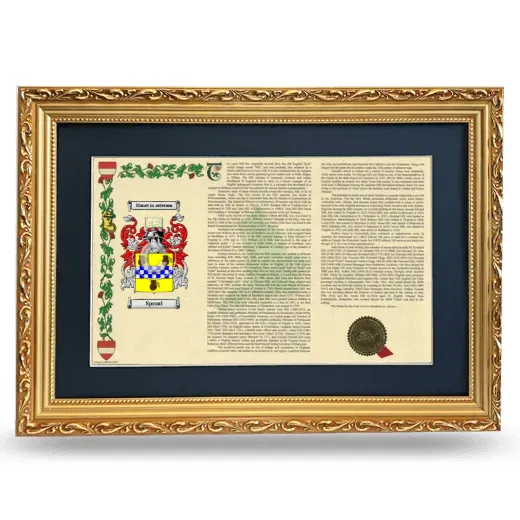 Sproal Deluxe Armorial Landscape Framed - Gold