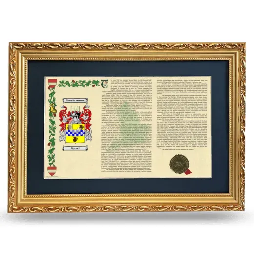 Spruel Deluxe Armorial Landscape Framed - Gold