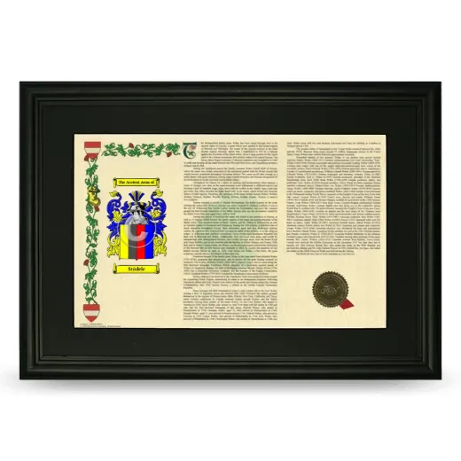 Städele Deluxe Armorial Landscape Framed- Black