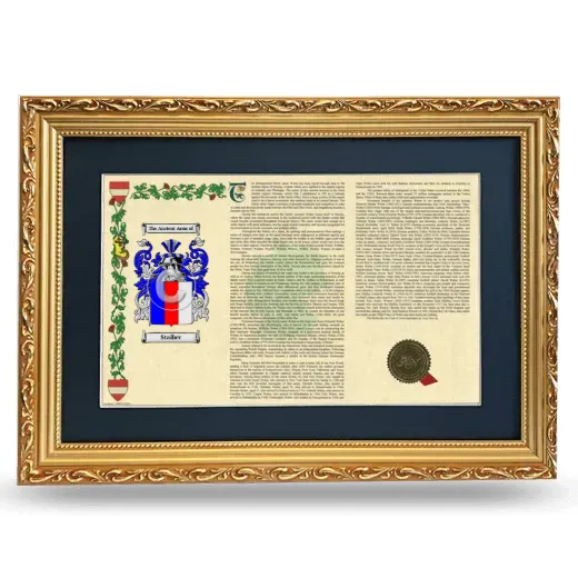 Staiber Deluxe Armorial Landscape Framed - Gold