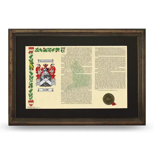 Stanfill Deluxe Armorial Landscape Framed - Brown