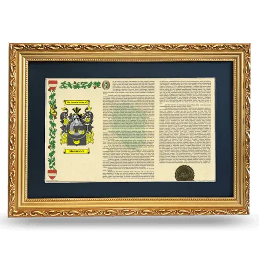 Stankewicz Deluxe Armorial Landscape Framed - Gold