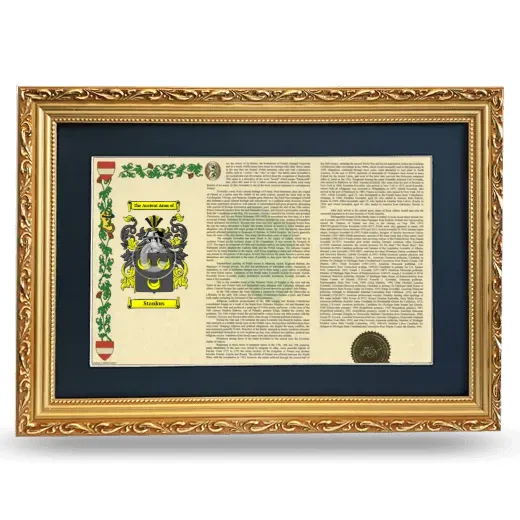 Stankus Deluxe Armorial Landscape Framed - Gold