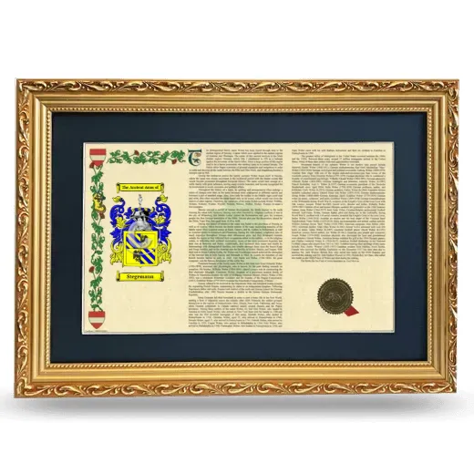 Stegemann Deluxe Armorial Landscape Framed - Gold