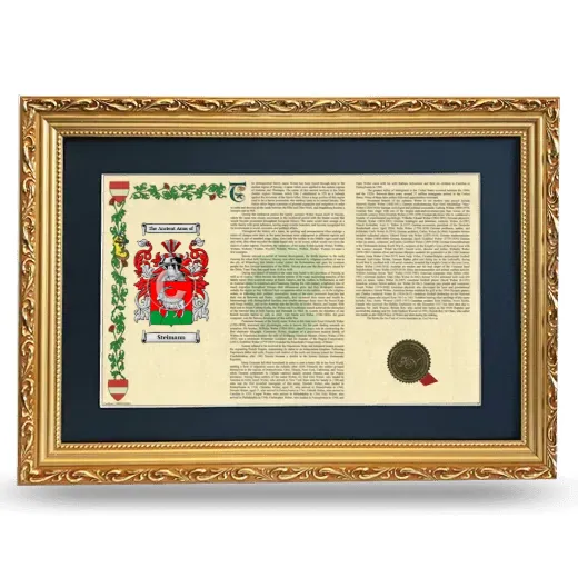 Steimann Deluxe Armorial Landscape Framed - Gold
