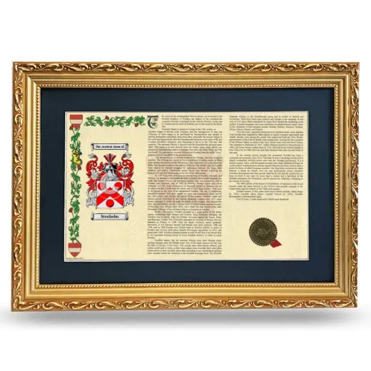 Stenholm Deluxe Armorial Landscape Framed - Gold