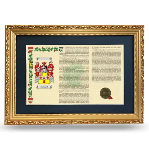 Stockford Deluxe Armorial Landscape Framed - Gold