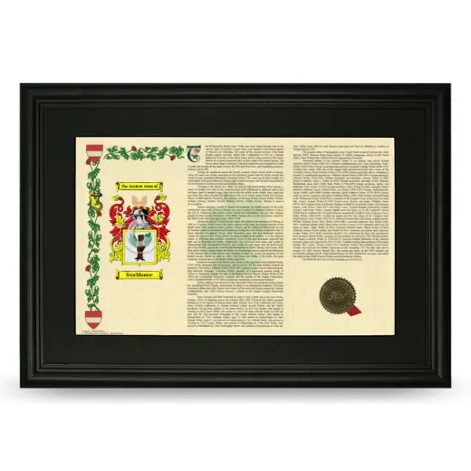 Stockhouse Deluxe Armorial Landscape Framed- Black