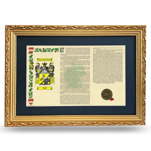 Stoll Deluxe Armorial Landscape Framed - Gold