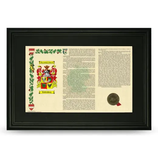 Stoltenburg Deluxe Armorial Landscape Framed- Black
