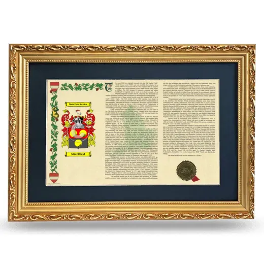 Streetfield Deluxe Armorial Landscape Framed - Gold