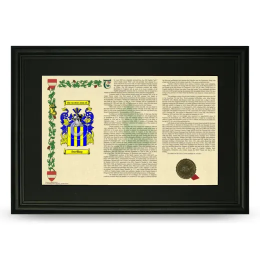 Strelling Deluxe Armorial Landscape Framed- Black