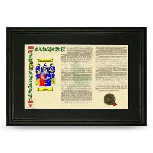 Suklin Deluxe Armorial Landscape Framed- Black