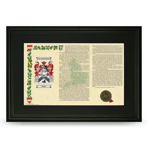 Suster Deluxe Armorial Landscape Framed- Black