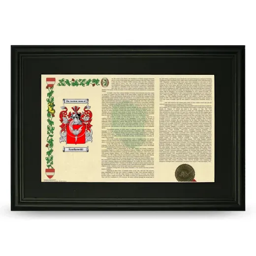 Szatkowski Deluxe Armorial Landscape Framed- Black