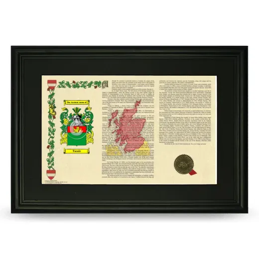 Tarale Deluxe Armorial Landscape Framed- Black